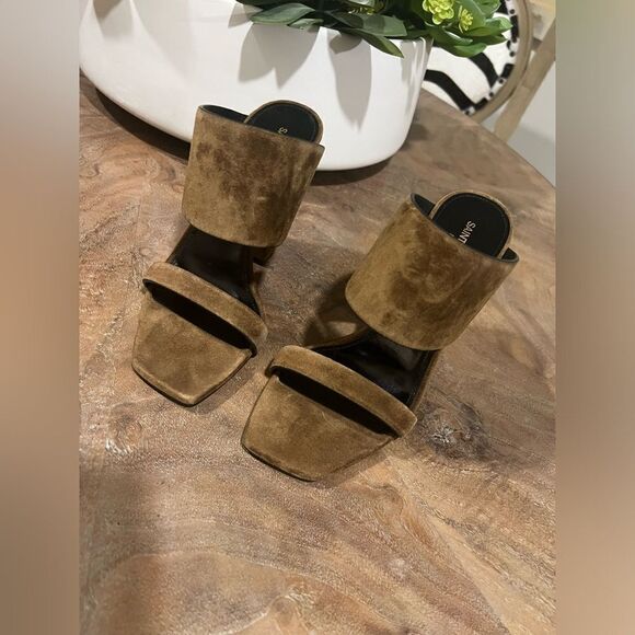 Saint Laurent Oak 100 brown mules NWT Size 7 - Picture 6 of 11